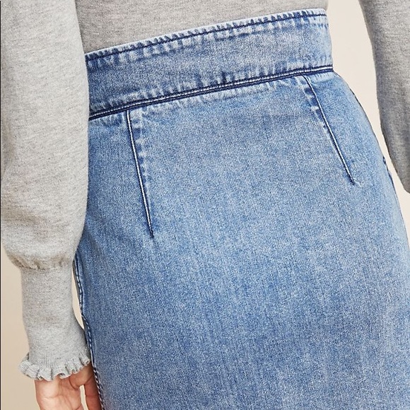 Louise Washed Denim Skirt - Picture 3 of 8